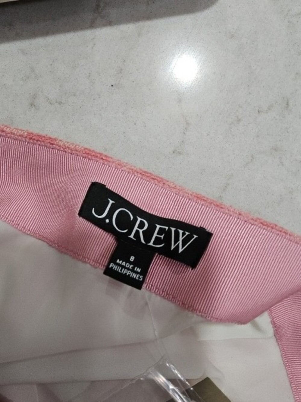 J. Crew Pink and White Gingham Button-Front Mini Skirt - Picture 2 of 2